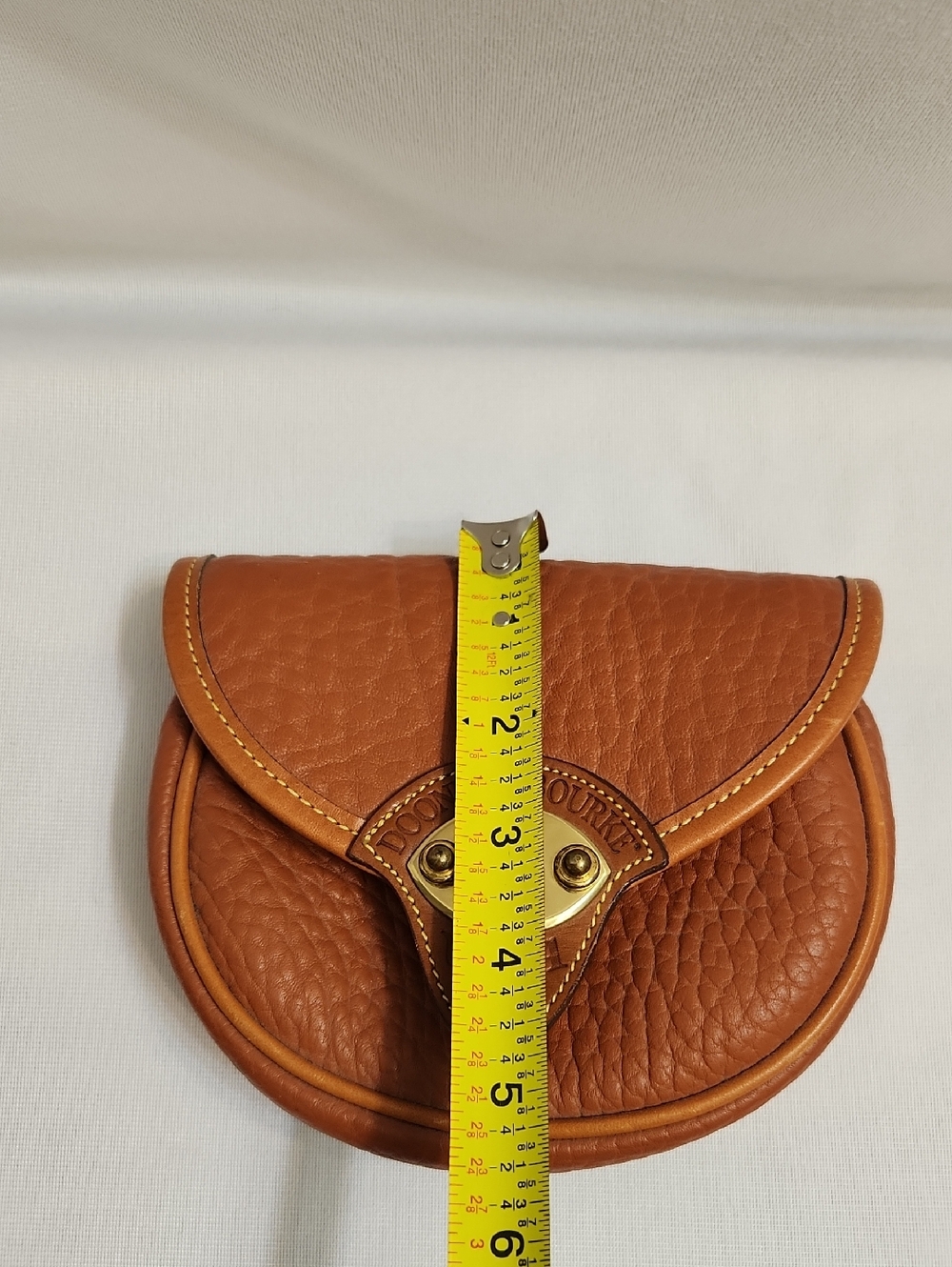 Vintage Dooney & Bourke Leather Calvery Mini Belt Bag Crossbody Bag - Picture 12 of 16